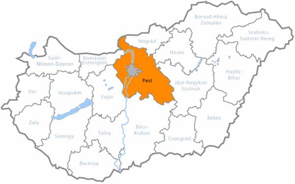 Kiszállási területek Budapest és Pest megye